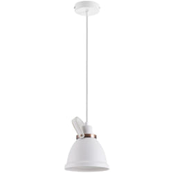 Paco Home - Plafonnier luminaire suspendu salon et bureau design industriel E27 Sans ampoules, Cuivre Blanc