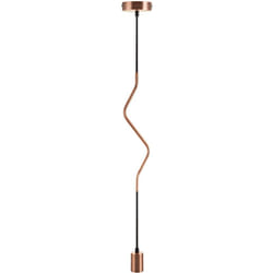 Paco Home - Plafonnier luminaire suspendu vintage industriel salon et chambre E27 Sans ampoules, Cuivre Noir