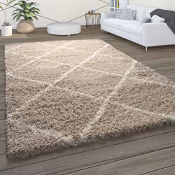 Description générale Invitez le hygge scandinave dans votre intérieur grâce à ces chaleureux tapis à poils longs. Le motif lo ...