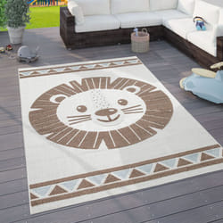 Paco Home - Tapis Enfant Chambre D'Enfant Extérieur Jouet Enfant Motif D'Animaux Moderne 3D 80x150 cm, Beige