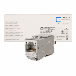 METZ CONNECT 130B11-Z, Plat, Métallique, RJ-45, Terminal, Femelle, Cat6a