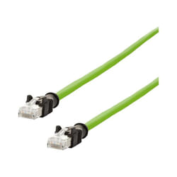 142M2X55010 RJ45 Câble réseau, câble patch cat 6a s/ftp 1.00 m vert gaine pur, résistant aux acides, résistant à l'ozone, résistan C878382 - Metz
