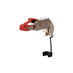 METZ CONNECT 25G RJ45 field plug pro 360 connecteur de fils Rouge