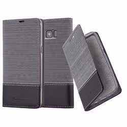 Coque pour Samsung Galaxy S8 Housse en GRIS NOIR Etui Case Cover Protection fermeture magnétique