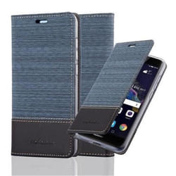 Coque pour Huawei P8 LITE 2017 / P9 LITE 2017 Housse en BLEU FONCÉ NOIR Etui Case Cover Protection fermeture magnétique
