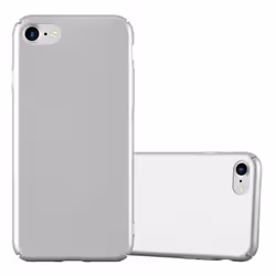 Housse pour Apple iPhone 7 / 7S / 8 / SE 2020 Coque en METALLIC ARGENT Hard Case Cover EtuiProtection métallique Cover