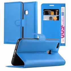 Coque Huawei P10 LITE en BLEU CÉLESTE de Cadorabo Etui de Protection Complète avec Rabat à Clapet et Stand Horizontal Pratiqu ...