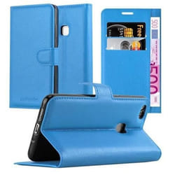 Coque Huawei P10 LITE en BLEU CÉLESTE de Cadorabo Etui de Protection Complète avec Rabat à Clapet et Stand Horizontal Pratique en