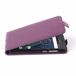 Etui Flip - CADORABO - Motorola MOTO G5 PLUS - Simili cuir - Violet - Fermeture magnétique