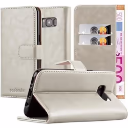 Coque Samsung Galaxy S8 PLUS en MARRON CAPPUCINO de Cadorabo (Design LUXURY) Etui de Protection Complète avec Rabat à Clapet ...
