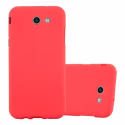 Housse pour Samsung Galaxy J3 2017 US Version Coque en FROST ROUGE Case Cover Protection Silicone TPU Etui