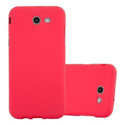 Housse pour Samsung Galaxy J3 2017 US Version Coque en FROST ROUGE Case Cover Protection Silicone TPU Etui
