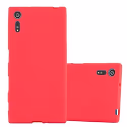 Coque - CADORABO - Sony Xperia XZ - XZs - FROST ROUGE - Ultra Mince - Anti Choc