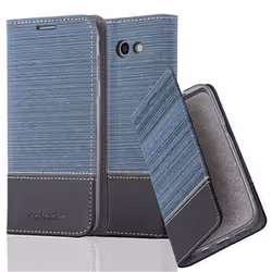 Coque pour Samsung Galaxy J5 2017 US Version Housse en BLEU FONCÉ NOIR Etui Case Cover Protection fermeture magnétique