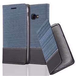 Coque pour Samsung Galaxy XCover 4 / XCover 4s Housse en BLEU FONCÉ NOIR Etui Case Cover Protection fermeture magnétique