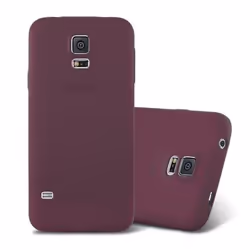 Coque - CADORABO - Samsung Galaxy S5/S5 NEO - FROST LILAS BORDEAUX - Silicone TPU - Ultra Mince