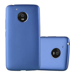 Coque pour Motorola MOTO G5 Housse en METALLIC BLEU Etui Case Cover Protection Silicone TPU Cover matte