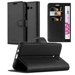 Coque Samsung Galaxy J5 2017 - CADORABO - Noir de Jais - Similicuir - Étui avec Rabat et Stand