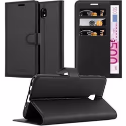Cadorabo Coque Samsung Galaxy J3 2017 NOIR Housse Etui Case Cover Complète Protection Fermoire Magnétique supporte Stand fent ...