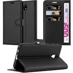 Cadorabo Coque Samsung Galaxy J3 2017 NOIR Housse Etui Case Cover Complète Protection Fermoire Magnétique supporte Stand fente