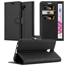 Coque Samsung Galaxy J5 2017 - CADORABO - Noir de Jais - Simili-cuir - Étui avec Rabat et Stand Horizontal
