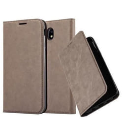 Coque - CADORABO - Samsung Galaxy J3 2017 - Marron Café - Fermeture Magnétique - Protection Complète