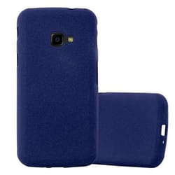 Coque Samsung Galaxy XCover 4 en FROST BLEU FONCÉ de Cadorabo (Design FROST) Housse en Gel TPU Silicone Souple Ultra Mince avec