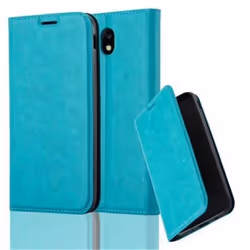 Coque Samsung Galaxy J7 2017 - CADORABO - Turquoise Pétrole - Fermeture Magnétique Invisible - Étui Rigide