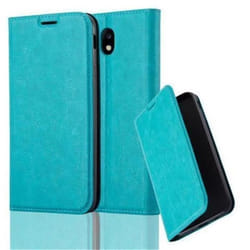 Coque Samsung Galaxy J7 2017 - CADORABO - Turquoise Pétrole - Fermeture Magnétique Invisible - Étui Rigide