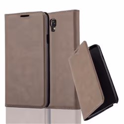 Coque - CADORABO - NOTE 3 NEO - Marron Café - Fermeture Magnétique Invisible - Étui Book Style