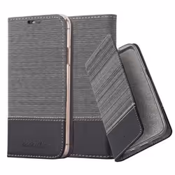 Coque pour Apple iPhone X / XS Housse en GRIS NOIR Etui Case Cover Protection fermeture magnétique
