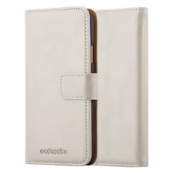Coque - CADORABO - iPhone X - Simili-cuir Marron Cappuccino - Étui avec Rabat et Stand - Protection Complète