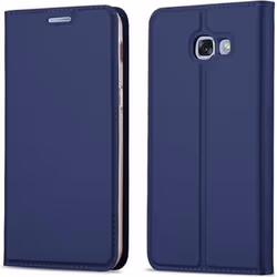 Coque pour Samsung Galaxy A5 2017 Etui en CLASSY BLEU FONCÉ Housse Case Cover Protection fermeture magnétique Portefeuille Wa ...