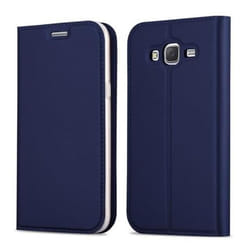 Coque - CADORABO - Samsung Galaxy J5 2015 - Bleu Foncé - Design Mat Métallique - Protection Complète