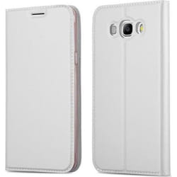 Coque Samsung Galaxy J7 2016 (6) en CLASSY ARGENT de Cadorabo (Design MAT MÉTALLIQUE) Etui de Protection Complète avec Rabat à