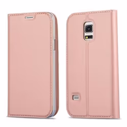 Coque Samsung Galaxy S5 MINI - S5 MINI DUOS en CLASSY OR ROSÉ de Cadorabo (Design MAT MÉTALLIQUE) Etui de Protection Complète ...