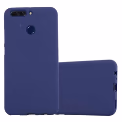 Housse pour Honor 8 / 8 PREMIUM Coque en FROST BLEU FONCÉ Case Cover Protection Silicone TPU Etui