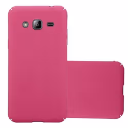 Coque pour Samsung Galaxy J3 2016 Etui en FROSTY ROSE VIF Housse Hard Case Cover Protection à laspect givré
