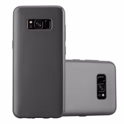 Coque pour Samsung Galaxy S8 Housse en METALLIC GRIS Etui Case Cover Protection Silicone TPU Cover matte