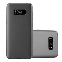 Coque pour Samsung Galaxy S8 Housse en METALLIC GRIS Etui Case Cover Protection Silicone TPU Cover matte