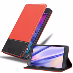Cadorabo DE-113604, Folio porte carte, Samsung, Galaxy NOTE 4, 14,5 cm (5.7"), Rouge
