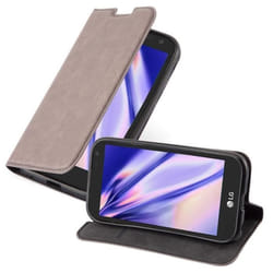 Coque pour LG K3 2017 - CADORABO - Marron Café - Simili-cuir - Fermeture magnétique - Ultra fin