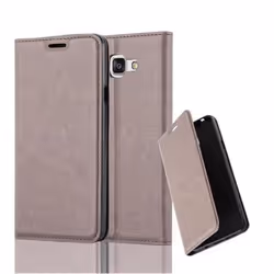 Coque Samsung Galaxy A7 2016 - CADORABO - Marron Café - Étui Book avec Fermeture Magnétique