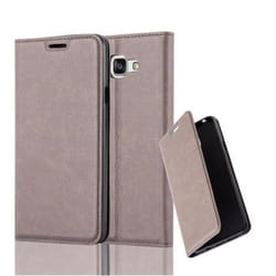Coque Samsung Galaxy A7 2016 - CADORABO - Marron Café - Étui Book avec Fermeture Magnétique