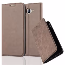 Coque Samsung Galaxy A8 2016 (6) en MARRON CAFÉ de Cadorabo (Design FERMETURE MAGNÉTIQUE INVISIBLE) Etui de Protection Complè ...