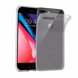 Coque de téléphone - CADORABO - iPhone 8 PLUS 7 PLUS 7S PLUS - Ultra fine - Transparent - Silicone TPU