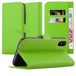 Coque pour Apple iPhone X / XS Housse en VERT PERROQUET Etui Case Cover Protection fermeture magnétique Portefeuille