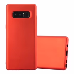 Coque - CADORABO - NOTE 8 - Métallique Rouge - Gel TPU - Ultra Mince