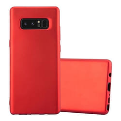 Coque - CADORABO - NOTE 8 - Métallique Rouge - Gel TPU - Ultra Mince