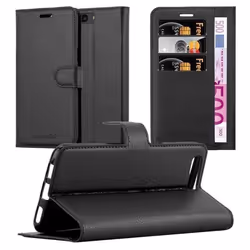 Coque pour OnePlus 5 Housse en NOIR DE JAIS Etui Case Cover Protection fermeture magnétique Portefeuille